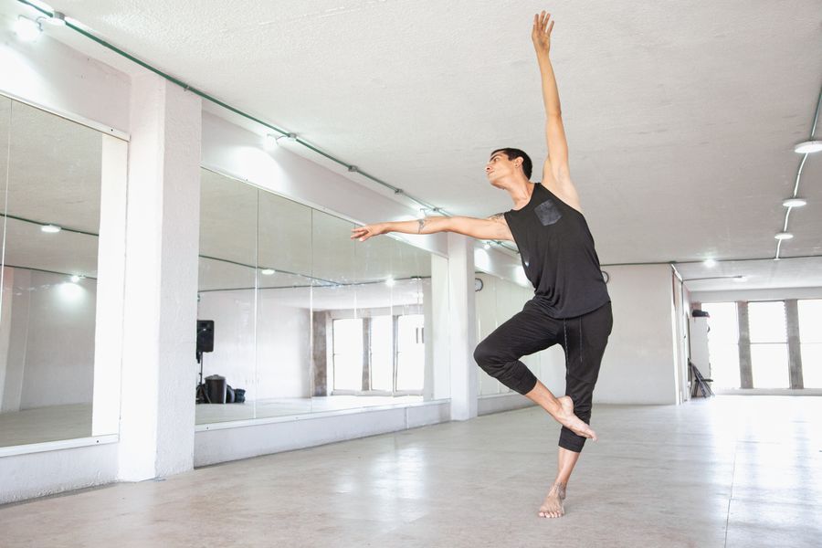 Mirrored dance and movement studio.